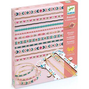 DJECO DIY Do It Yourself Tiny Beads Bracelets & Loom Set - Craft Kit - NIB- RARE